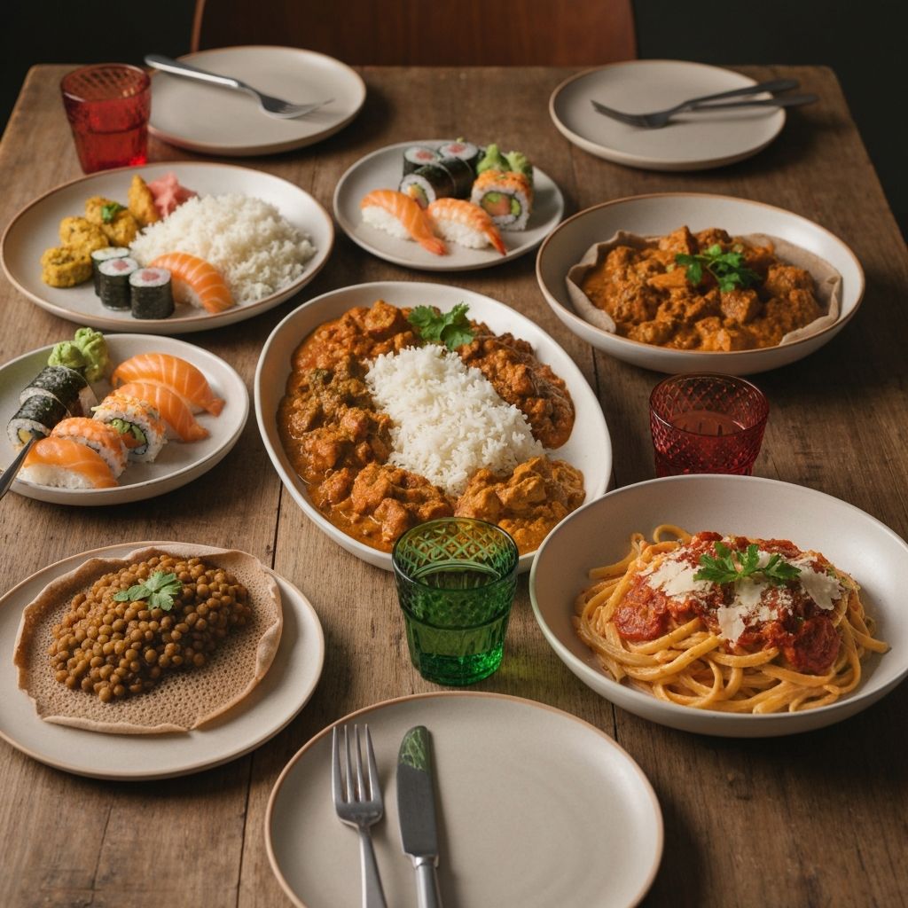 Kulturelle Vielfalt beim Essen